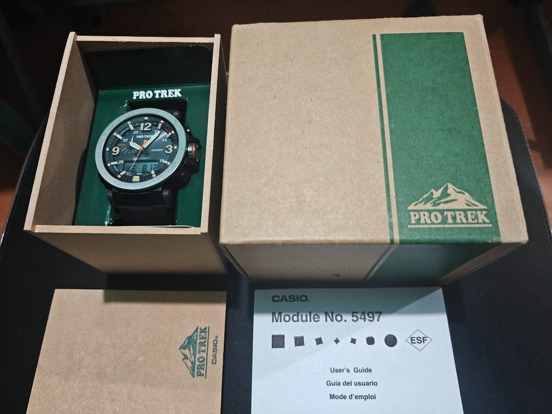 CASIO Protrek - PRG600 (Category: Men's Watches) located in Caloocan City. Submitted by rannybuan316-34776 (Listing ID 1462511087, Image 2). Description: PRO TREK PRG-600 Triple sensor Tough solar For inquiries 09478584489.
