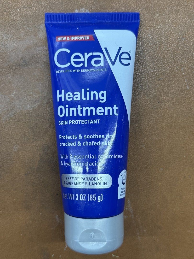 CeraVe Healing Ointment - 3oz, 5oz, and 12oz (Category: Face Care) located in Makati City. Submitted by playful_buddies (Listing ID 1462590328, Image 2). Description: - Protects and soothes dry, cracked, and chafed skin - Contains 3 essential ceramides and hyaluronic acid - Free of parabens, fragrance, and lanolin - Non-greasy formula locks in hydration - Available sizes: 3oz tube, 5oz tube, and 12oz jar.