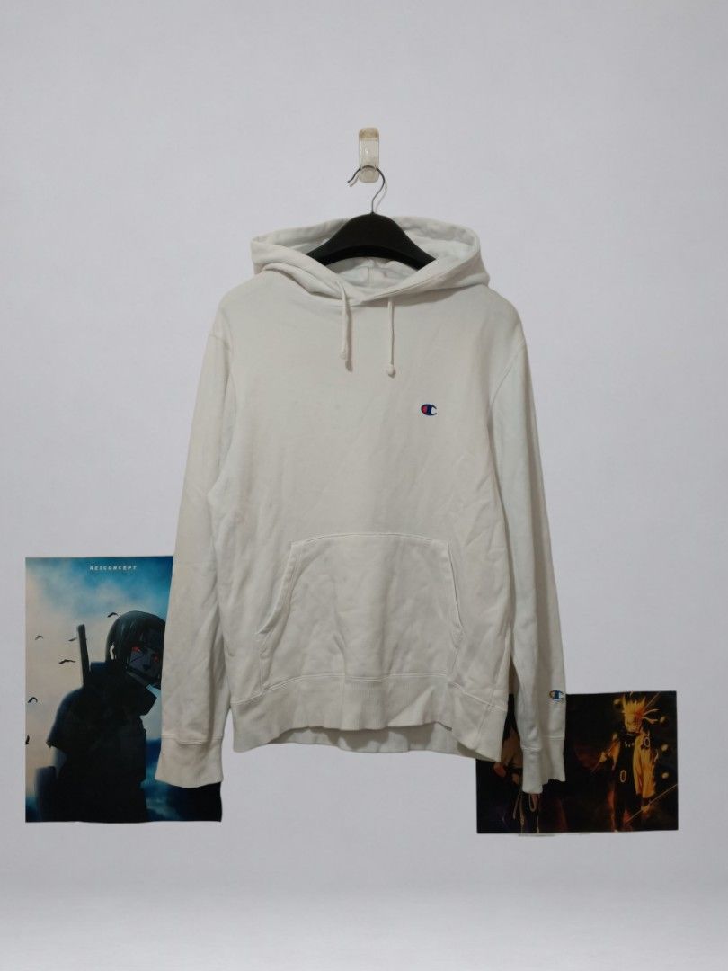 Champion Hoodie (Category: Hoodies) located in Cebu City. Submitted by authenticgrids (Listing ID 1462575867, Image 1). Description: Champ Hoodie Color: White Size: X-Large on Tag Best Fit M- Large Ideal for casual wear Issue/s: None 📥📥📥📥 Dm us for more details ☺️.