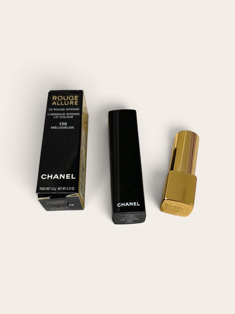 CHANEL ROUGE ALLURE 136 Melodieuse (Category: Makeup) located in Davao. Submitted by gr8stmom_melissa (Listing ID 1462622539, Image 2). Description: Unused. Authentic!!!.