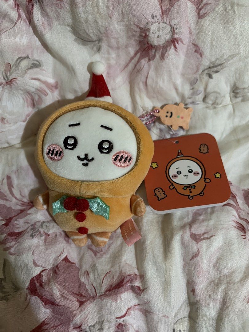 Chiikawa Gingerbread Plush Charm (Unofficial) (Category: Plushies & Soft Toys) located in Las Pinas. Submitted by bunnycolada (Listing ID 1462598581, Image 1). Description: - BL version of Gingerbread Chiikawa - Selling for a little below what I originally paid for (350) .