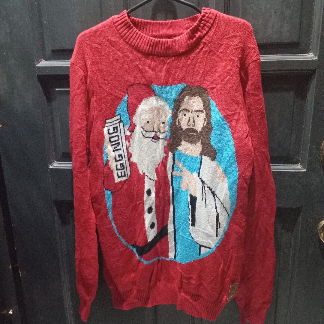 Christmas pull up sweater (Category: Others Tops) located in Angono. Submitted by thrifted.fashionshop (Listing ID 1462640420, Image 1). Description: Fit - medium *knitted <COLORS MAY VARY DUE TO LIGHTING> MOD : Gcash only COURIER : Jnt / Lalamove.