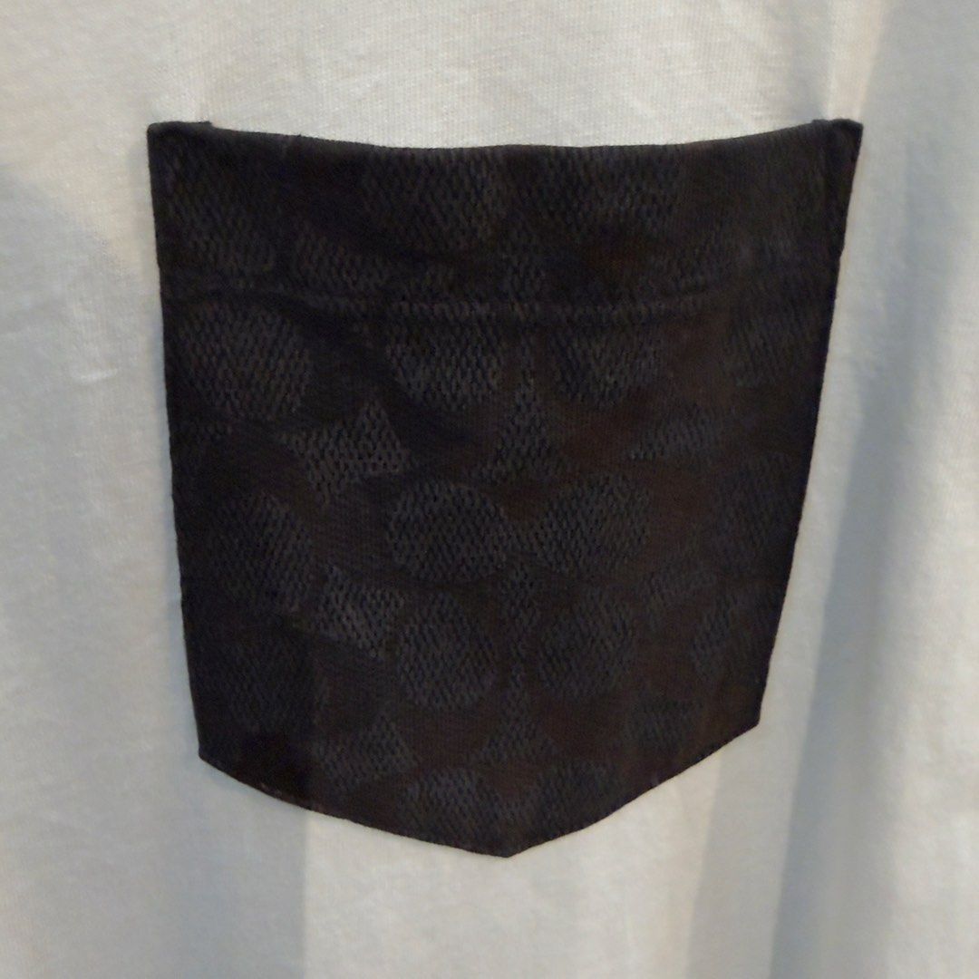 Coach Monogram Pocket White Shirt (Category: Tshirts & Polo Shirts ) located in Manila. Submitted by jerichomal82553 (Listing ID 1462551868, Image 3). Description: Coach Monogram Pocket White Shirt 21 by 30 Good Condition Complete Tags Need Wash CLAIM 1K.
