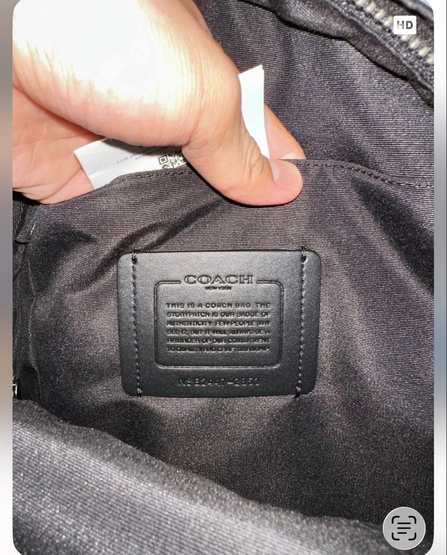 Coach West Pack Sling Crossbody Bag (Category: Sling Bags) located in Makati City. Submitted by oliverailene (Listing ID 1462464567, Image 2). Description: Coach West Pack in Signature Canvas Style Number: F2447 Mall SRP : P28,000 Clearing out some items! Selling my authentic Coach signature canvas bag. Used with care, but full disclosure: there’s a minor scuff on the bottom leather corner (highlighted clearly in the last photo). Aside from that,