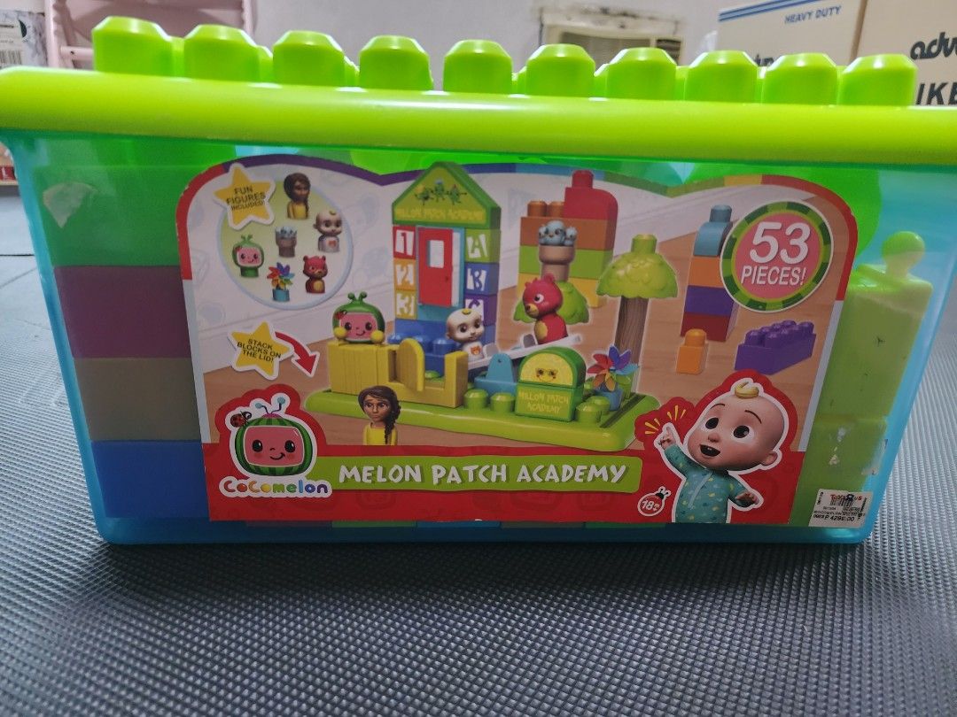 Cocomelon Melon Patch Academy Building Blocks Set - 53 Pieces (Category: Lego & Building Sets) located in Manila. Submitted by iiivvvyyy02127 (Listing ID 1462444320, Image 1). Description: .