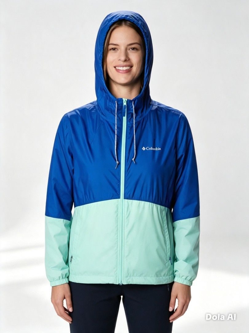 COLUMBIA Flash Forward Windbreaker — Brand New with Tags (Category: Coats, Jackets and Outerwear) located in Taguig. Submitted by usa_dibs (Listing ID 1462440939, Image 2). Description: 🧥✨ 🏷️ COLUMBIA Flash Forward Windbreaker — Brand New with Tags Price: PHP 1799 | Size: M (US 6 / EU 38 / UK 10) USA Original — Authentic & Fresh 🎨 DESIGN & COLOR - Stunning color-block style: rich Lapis Blue upper + fresh Mint Cay lower/sleeves - Silky, smooth 