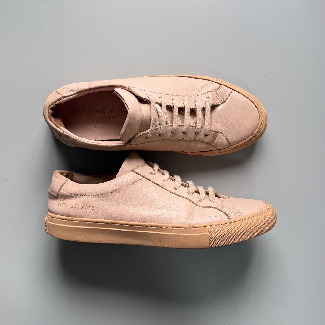 Common Projects Achilles Low Pink (Category: Sneakers) located in Manila. Submitted by jasonkicksph (Listing ID 1462440051, Image 1). Description: Common Projects Achilles Low Pink EU39 | Used, Pair Only 2,000.