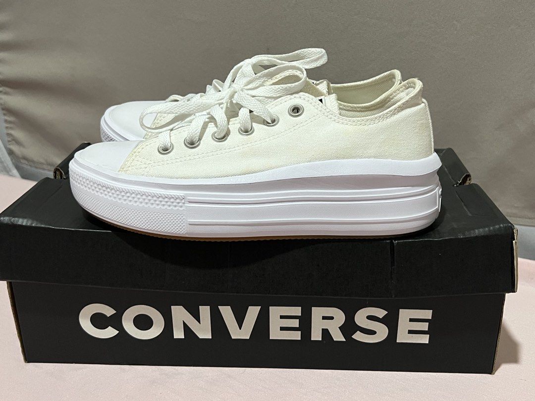 Converse ctas move ox white (Category: Sneakers) located in Manila. Submitted by cedie012 (Listing ID 1462556532, Image 2). Description: Converse ctas move ox white Size: 8 womens Used once.