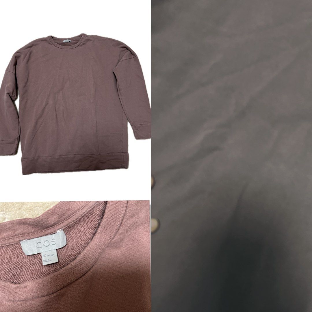COS Crewneck Sweatshirt - Dusty Mauve (Category: Longsleeves) located in Urdaneta. Submitted by randomjess00 (Listing ID 1462506721, Image 1). Description: - Dusty mauve COS sweatshirt - Classic crewneck with long sleeves - Made from soft, comfortable fabric - Perfect for layering or standalone wear - Effortlessly pairs with jeans or joggers.