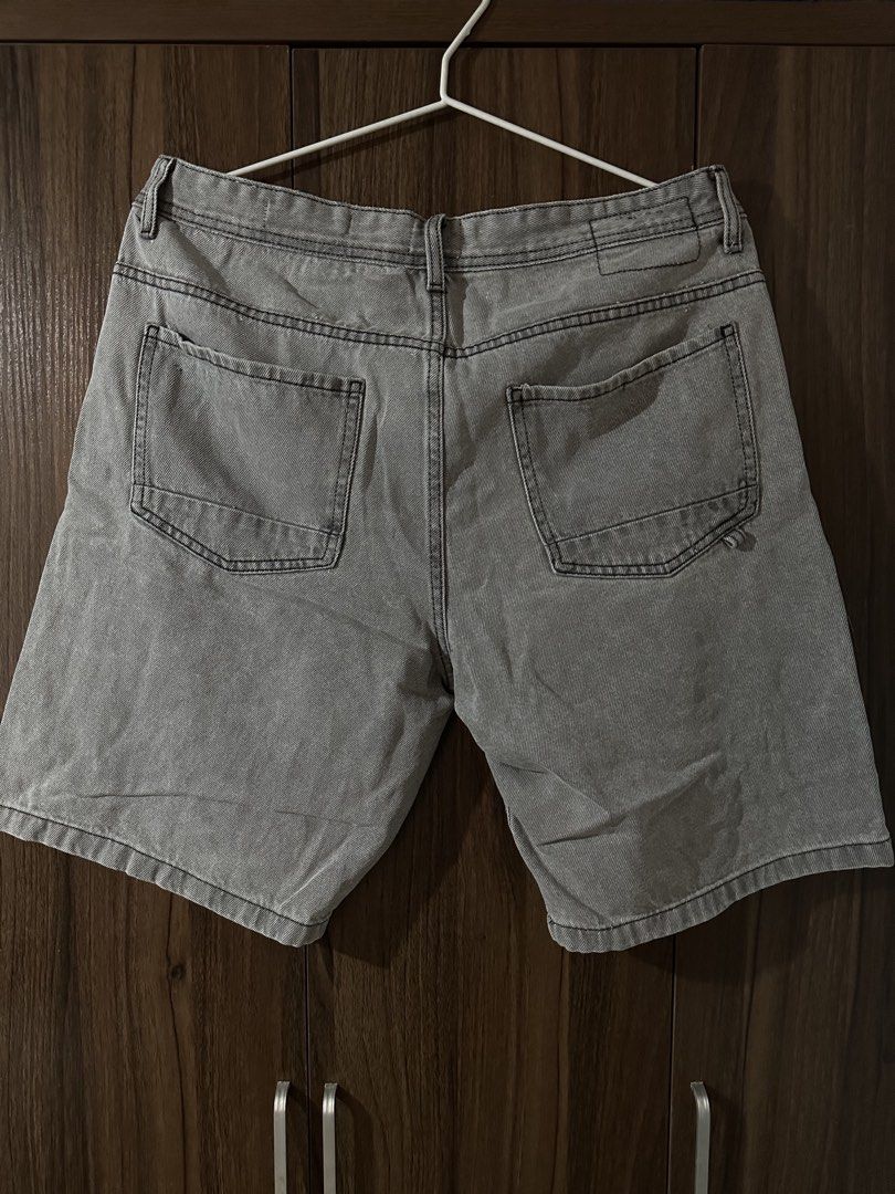 Cotton on Grey Denim Shorts (Category: Shorts) located in Iloilo. Submitted by deangalaxc (Listing ID 1462645977, Image 2). Description: cotton on gray denim shorts waist: 18” length: 20.5” pre owned free shipping if 2 or more items from my shop.