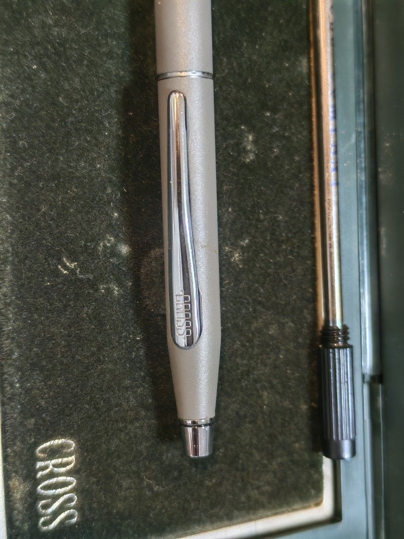 Cross pen with case (Category: Stationery & School Supplies) located in Manila. Submitted by GentleGiant (Listing ID 1462643285, Image 2). Description: Brand new old stock Need refill.