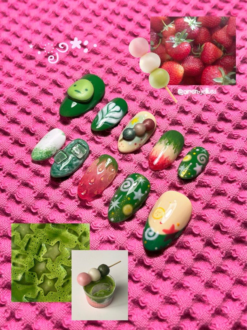 (ANY DESIGN) Custom Press-Ons for ₱180 (Category: Hands & Nails) located in San Fernando. Submitted by 333des (Listing ID 1462562573, Image 1). Description: Handmade press-on nails ₱200 for any design - Sizing guide included in photos. Please read product description properly. - Gel polish, silver chrome, spider gel, charms, molding gels, 3d gel, wave gel, glitter cat eye gel please support me and my little business! my nail account is under cons