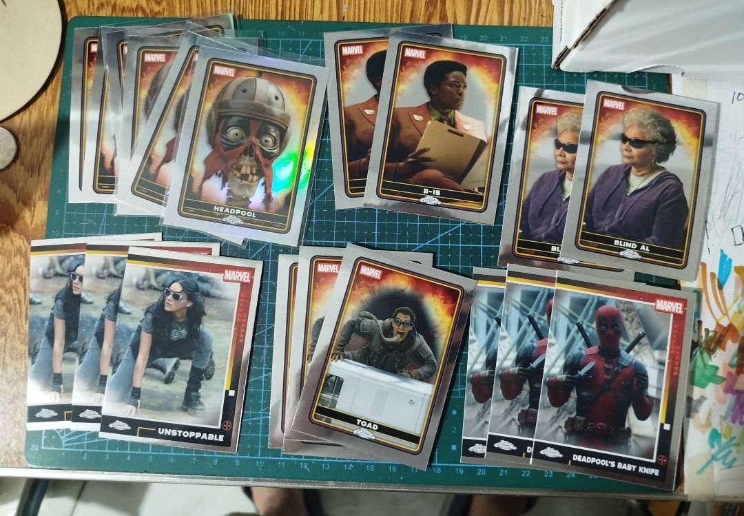 Deadpool Movie cards (Category: Raw Singles) located in Quezon City. Submitted by rdrcic24 (Listing ID 1462556715, Image 3). Description: Please Read: -200 each pili lang - maraming item ang may duplicates -pwede Meetup at ayala Mrt station only, from 10am to 4pm weekdays. -NO Shipping sorry, Pickup by lalamove/ grab only Pickup Schedule: *Sm makati (Pet Express) weekdays from 10am to 4pm * North Caloocan Bagumbong weekends (anytime) - NO Trades 