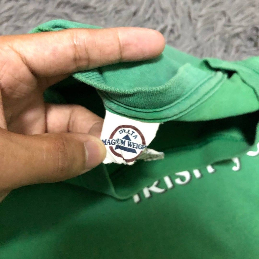 Delta Tag "Irish Yoga" Shirt (Category: Tshirts & Polo Shirts ) located in Camiling. Submitted by thriftscape2024 (Listing ID 1462564565, Image 2). Description: Excellent Condition Color rate: 9/10 Issue: mini fade, minimal distressed neck Dimes:.