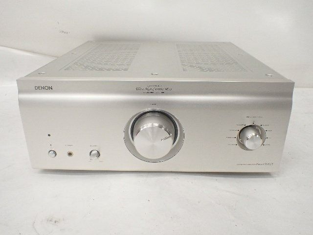 Denon Integrated Amplifier PMA-SX11 (2016 Model) (Category: Soundbars, Speakers & Amplifiers) located in Caloocan City. Submitted by letao_shopping_ph (Listing ID 1462459023, Image 1). Description: [Specifications] Manufacturer: DENON Model Number: PMA-SX11 Dimensions: W435 x H181 x D506 mm Weight: 27.4 kg [Operation] Overall Operation: The unit powers on, and sound output is confirmed for both the left and right channels. There is no crackling n
