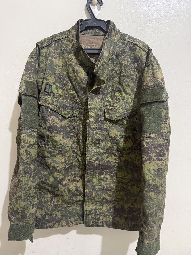 Digital Camouflage Military Uniform Set with Cap (Category: Coats, Jackets and Outerwear) located in Quezon City. Submitted by sayodcedicol (Listing ID 1462680264, Image 2). Description: - Complete Digital Camo Uniform Set - Includes: Jacket, Pants, and Matching Cap - Ideal for Outdoor Activities or Collection - Made with Durable Material - Pants feature Multiple Pockets - Jacket includes Velcro Patches on Sleeves.