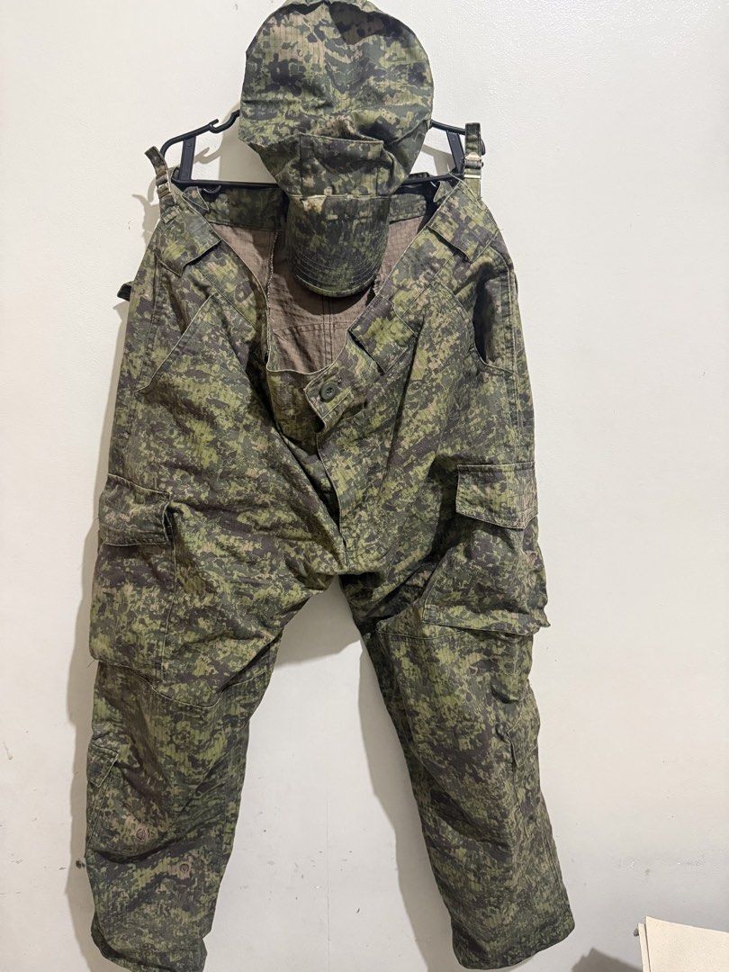 Digital Camouflage Military Uniform Set with Cap (Category: Coats, Jackets and Outerwear) located in Quezon City. Submitted by sayodcedicol (Listing ID 1462680264, Image 1). Description: - Complete Digital Camo Uniform Set - Includes: Jacket, Pants, and Matching Cap - Ideal for Outdoor Activities or Collection - Made with Durable Material - Pants feature Multiple Pockets - Jacket includes Velcro Patches on Sleeves.