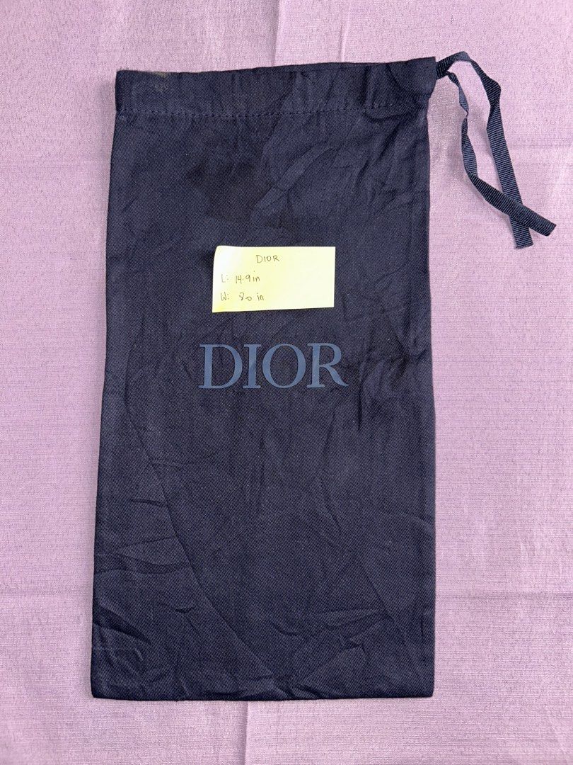 DIOR DUST BAG (Category: Luxury Bags & Wallets) located in General Santos City (Dadiangas). Submitted by grasya_12 (Listing ID 1462494861, Image 1). Description: Details posted Minimal issue: Need wash .