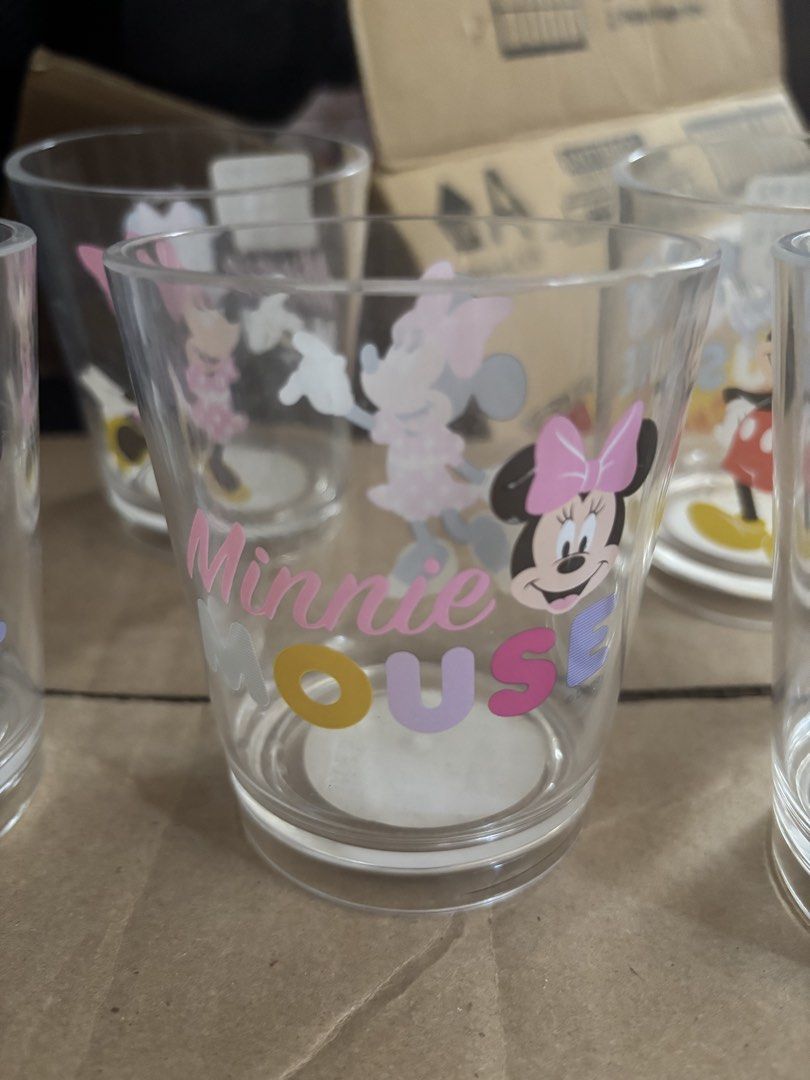 Disney Mickey & Minnie Mouse Glasses Set (Category: Water Bottles & Tumblers) located in Manila. Submitted by wardrobeinmnl (Listing ID 1462469752, Image 2). Description: P85 each.