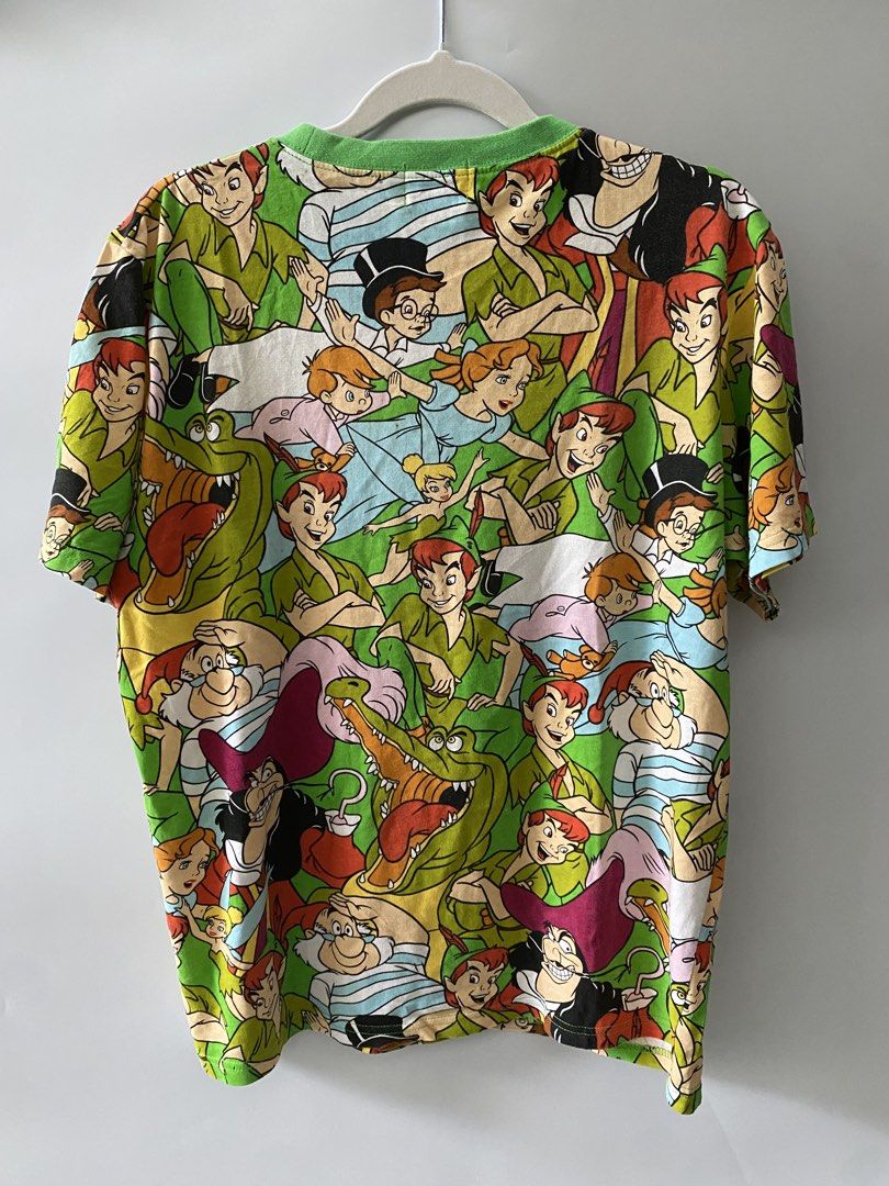 Disney resort Tokyo-Peter pan print tee (Category: Tshirts & Polo Shirts ) located in Makati City. Submitted by indaysukaycloset (Listing ID 1462518460, Image 3). Description: 💚 DISNEY RESORT Tokyo - Peter Pan All Over Print Tee 💚 Size: M on tag ✅ Details: - Tag: Disney RESORT ©DISNEY - 100% Cotton (本体 綿 100%) - All Over Print - Peter Pan, Tinkerbell, Wendy, Captain Hook, Crocodile, Smee - Color: Lime Green with multicolor print - Fabric is sof