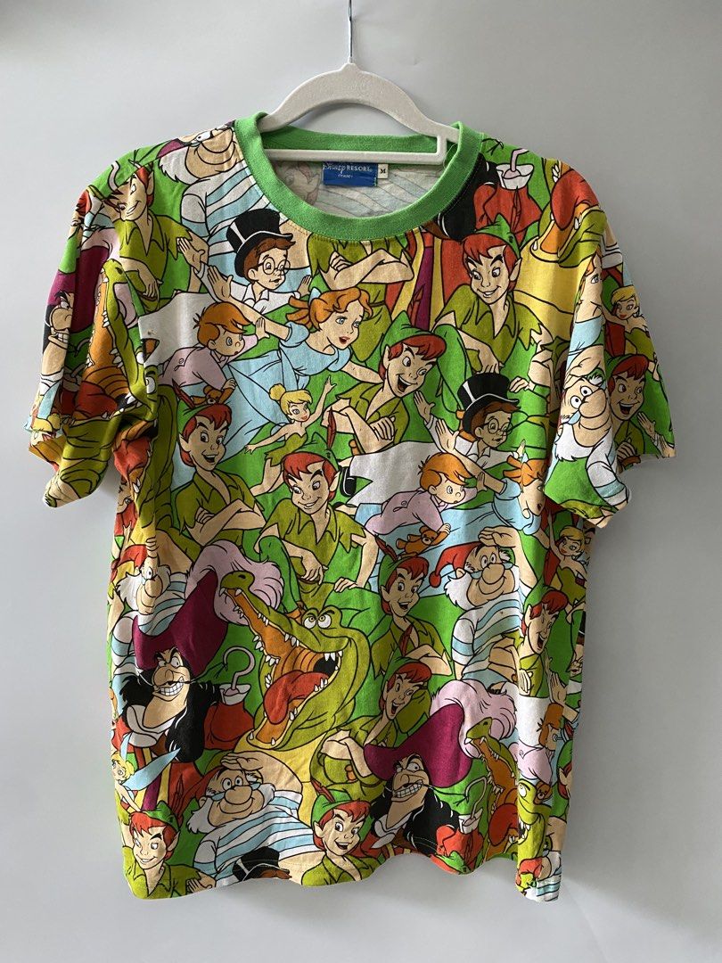 Disney resort Tokyo-Peter pan print tee (Category: Tshirts & Polo Shirts ) located in Makati City. Submitted by indaysukaycloset (Listing ID 1462518460, Image 1). Description: 💚 DISNEY RESORT Tokyo - Peter Pan All Over Print Tee 💚 Size: M on tag ✅ Details: - Tag: Disney RESORT ©DISNEY - 100% Cotton (本体 綿 100%) - All Over Print - Peter Pan, Tinkerbell, Wendy, Captain Hook, Crocodile, Smee - Color: Lime Green with multicolor print - Fabric is sof