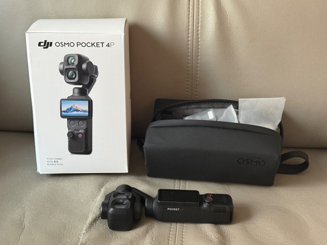 DJI Osmo Pocket 4K video攝錄機 （分類：攝錄機）位於 Hong Kong。 由 wild_moliuking 提交（商品編號 1462647245，圖片 1）。簡介： DJI Osmo Pocket 4K 運動相機，有齊晒所有配件，連收納袋。操作簡單，方便攜帶，拍片一流。有盒有配件，全部齊全。。