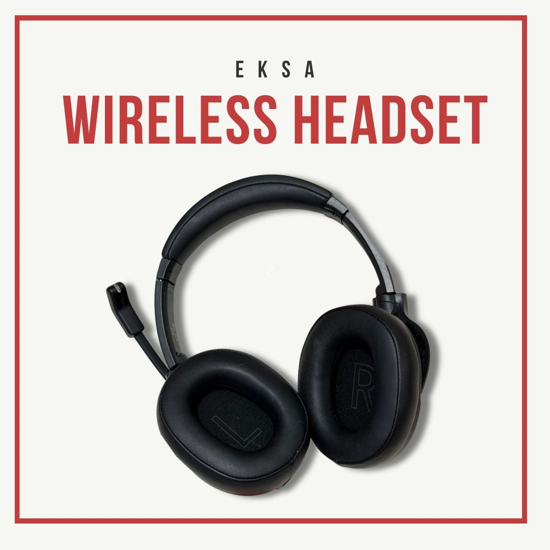 EKSA - Wireless Headset (Category: Headphones & Headsets) located in Caloocan City. Submitted by shne_va07 (Listing ID 1462631243, Image 1). Description: Decluttering my setup! Selling my EKSA wireless headset since I rarely use it for work anymore—no point in letting a perfectly working headset just sit on my desk. It is in excellent condition, well-maintained, and perfectly working. Quick Specs & Condition: • Condition: 9/10 (Good as new, barel