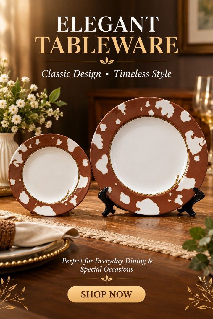 Elegant Tableware - Classic Design, Timeless Style (Category: Dinnerware & Cutlery) located in Caloocan City. Submitted by rosetorres (Listing ID 1462445468, Image 1). Description: - Beautiful tableware with a classic, timeless design. - Unique brown and white pattern. - Features a charming rope-like border. - Ideal for both everyday meals and special gatherings. - Adds a sophisticated touch to your table setting..
