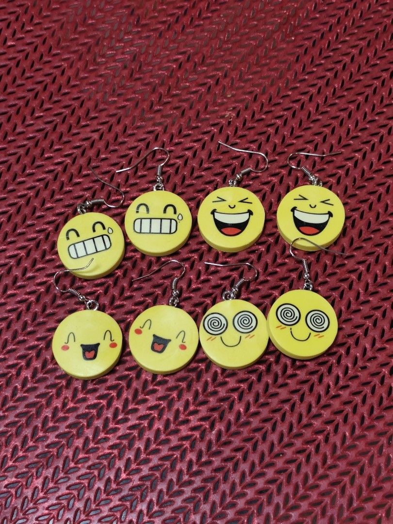 Emoji Eraser Earrings (Category: Earrings) located in Makati City. Submitted by khrizaccessories (Listing ID 1462589745, Image 1). Description: This is a pencil eraser earrings Cute emojis 😃.