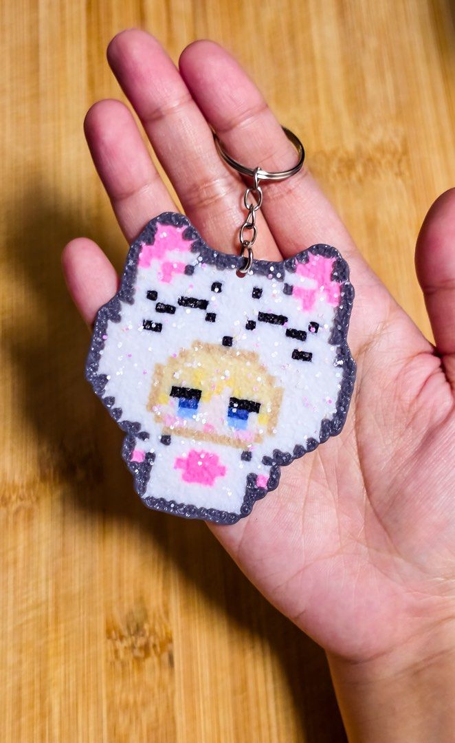 Enhypen Enchin Keychains - Handmade Perler Beads (Category: Handmade Craft) located in Paranaque City. Submitted by cthrnmry (Listing ID 1462618177, Image 2). Description: WTS / LFB ✨Enchin Perler Beads Keychain✨ 🎀 ₱100 each member 🎀 ₱550 if getting all members ✨Available in Coarse Glitter and Fine Glitter textures 😊 💸MOP: Gotyme/Maribank 🚚MOD: J&T, SDD.