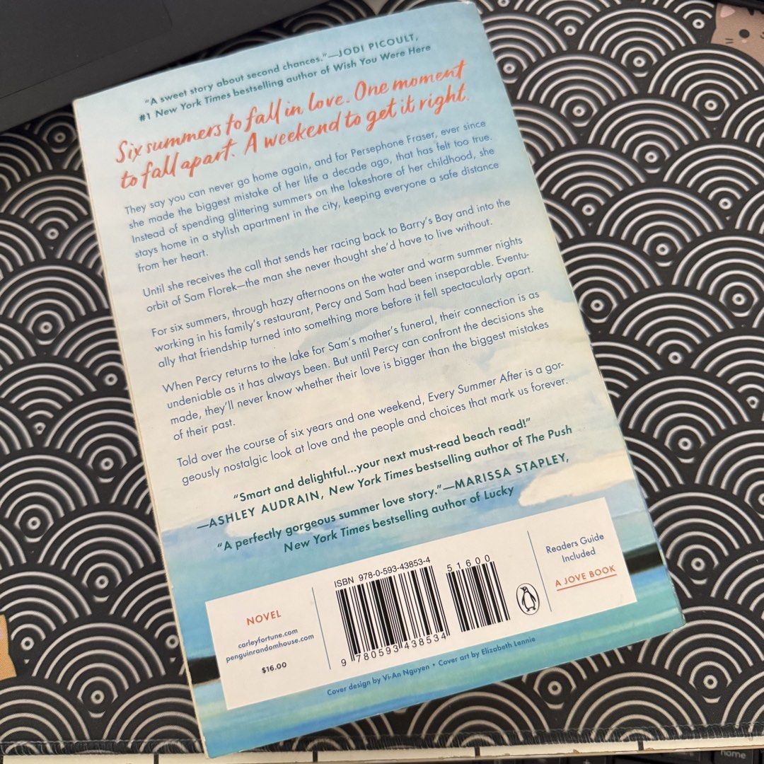 Every Summer After by Carley Fortune (Category: Storybooks) located in Makati City. Submitted by megumicart (Listing ID 1462455342, Image 2). Description: — bought from Fully Booked — read once only — very minimal creases (see last 2 photos) rfs: too many books 💵 gcash, maribank 📦 lalamove, jnt, lbc 📍pasig/cainta dm if interested 📩.