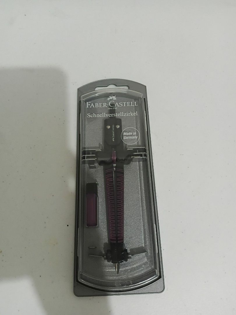 Faber Castell Compass (Category: Stationery & School Supplies) located in Davao. Submitted by all_below_900 (Listing ID 1462615125, Image 1). Description: - Note: Never been used. .
