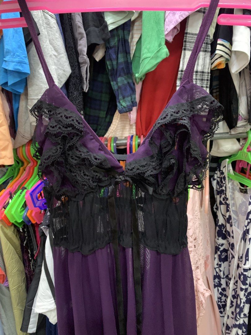 Fairy Sleepwear Lingerie (Category: Evening dresses & gowns) located in Kabankalan. Submitted by leans_closet (Listing ID 1462610896, Image 2). Description: With asymmetrical hem Minor hole.