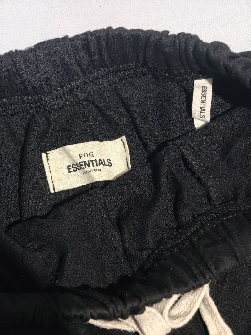 Fear of God Essentials Black Shorts (Category: Shorts) located in Tagum. Submitted by tripthrift2026 (Listing ID 1462625727, Image 2). Description: - Brand: Fear of God Essentials - Color: Black - Features: Elastic waistband with drawstring, logo on the side - Material: Comfortable fabric - Best for: Casual wear, lounging.