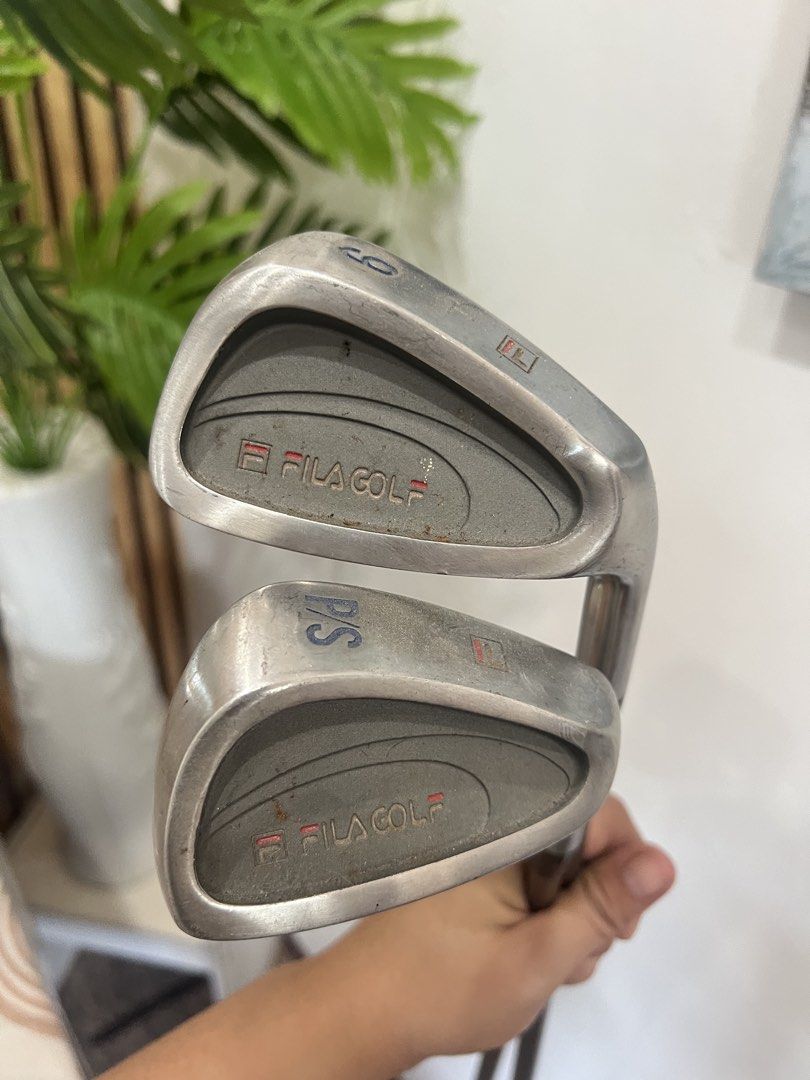 Fila Golf Irons - P/S and 6 Iron (Category: Golf) located in Manila. Submitted by livefish.26c802 (Listing ID 1462455494, Image 2). Description: - Set includes Fila Golf P/S wedge and 6 iron. - Features Fila Golf Equipment shafts. - Ideal for beginner golfers. - Great for adding to an existing golf set. - Feel free to ask any questions..