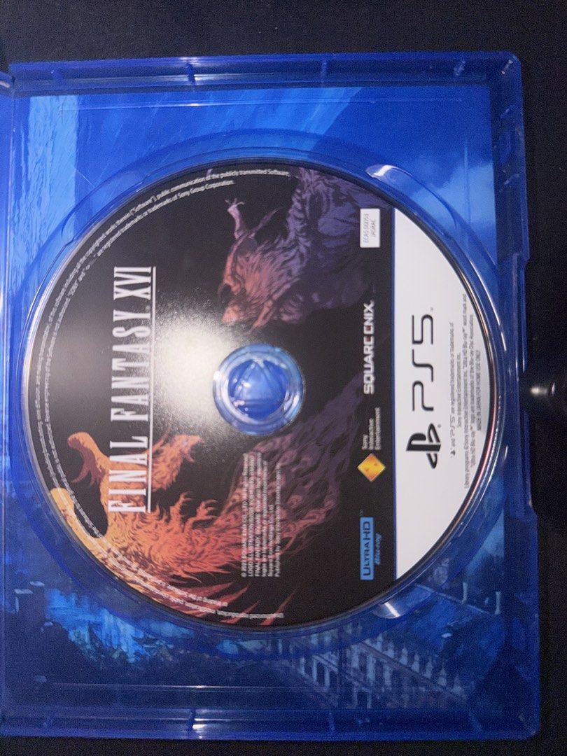 Final Fantasy XVI PS5 Game (Category: PlayStation) located in Bulacan. Submitted by lalesca4 (Listing ID 1462529354, Image 2). Description: Final Fantasy XVI for PlayStation 5 San jose del monte bulacan loc Can ship thru lalamove (buyer's fee) Can meetup: Sm sjdm Starmall sjdm .