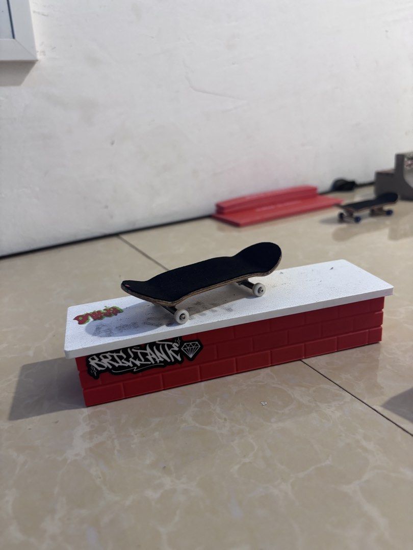 Fingerboard Brick Grind Rail Obstacle with Skateboard (Category: Handmade Craft) located in Andop. Submitted by ukaylangpo (Listing ID 1462502349, Image 1). Description: made to order own 3d print can ship nationwide .