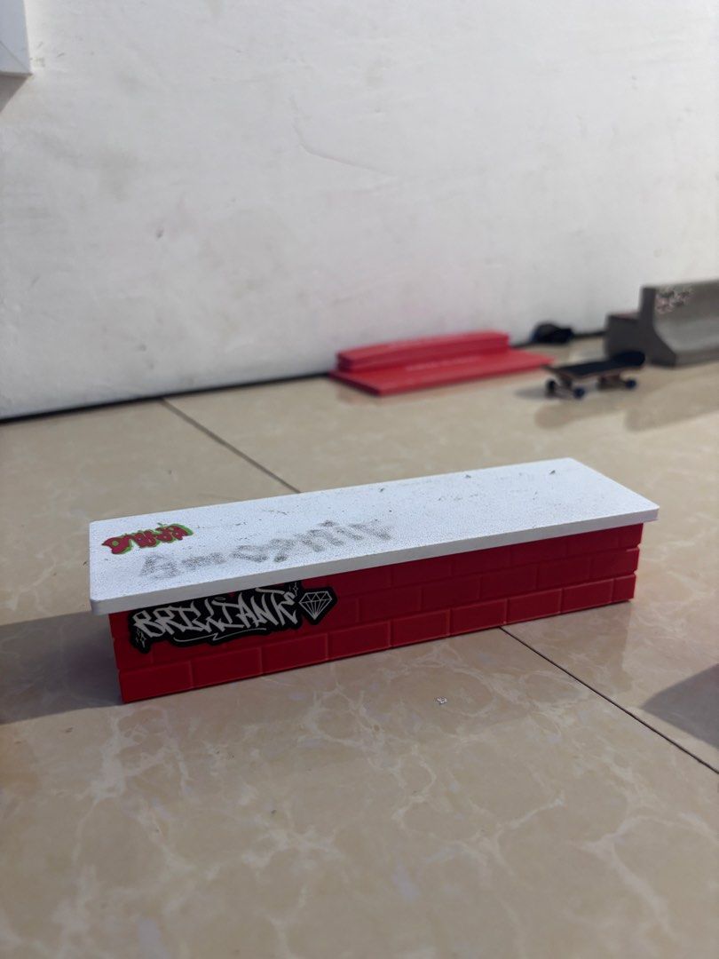 Fingerboard Brick Grind Rail Obstacle with Skateboard (Category: Handmade Craft) located in Andop. Submitted by ukaylangpo (Listing ID 1462502349, Image 2). Description: made to order own 3d print can ship nationwide .