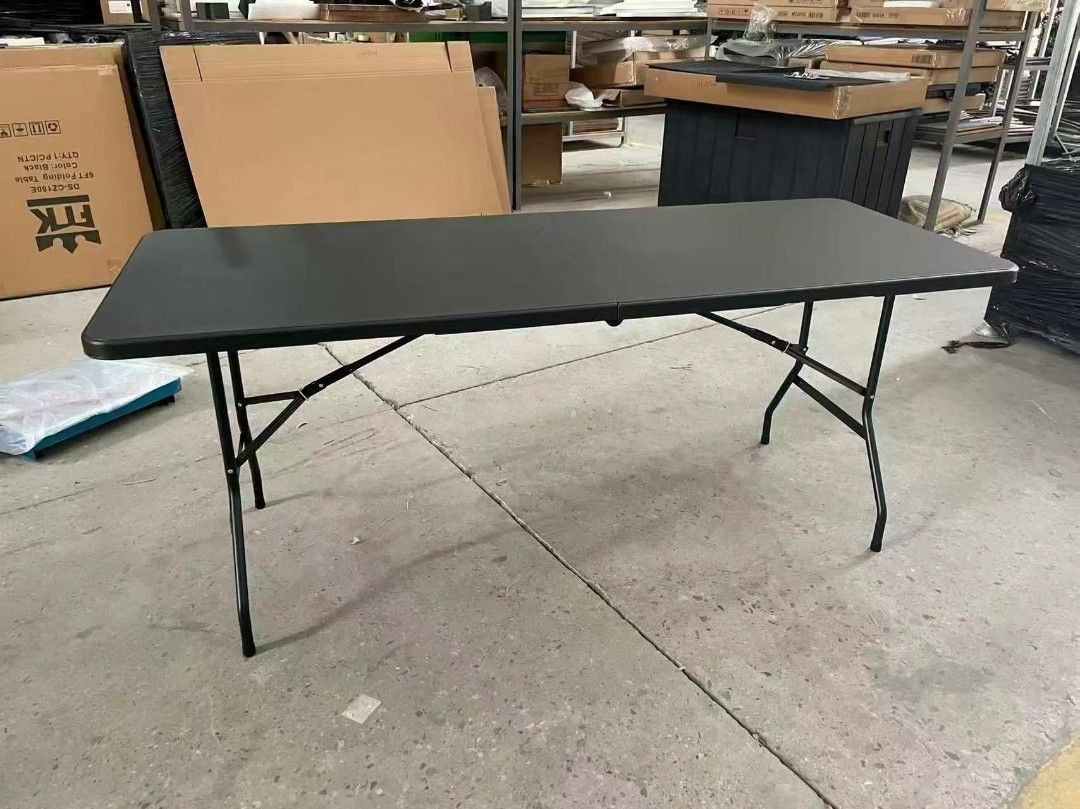 Folding table (Category: Tables & Sets) located in Manila. Submitted by nixdcruz (Listing ID 1462620085, Image 2). Description: Folding table 4ft 5ft 6ft black and white available color.