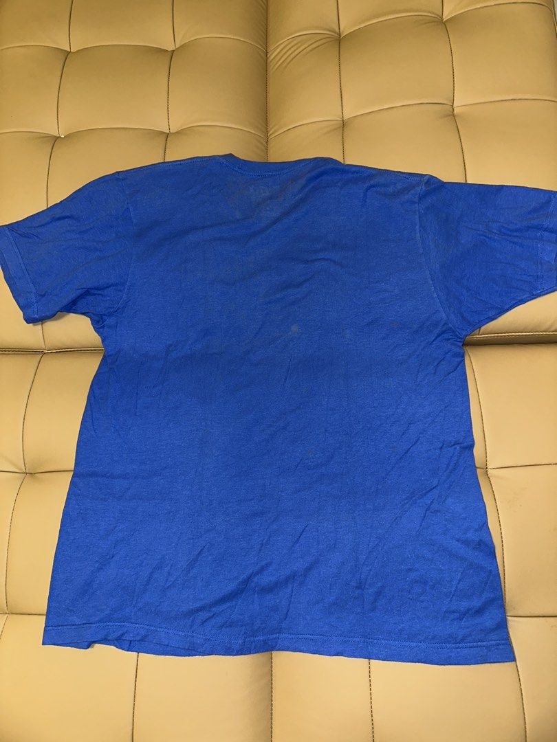 Fox Racing Blue T-Shirt Size L (Category: Tshirts & Polo Shirts ) located in Quezon City. Submitted by mancave_stuff (Listing ID 1462520473, Image 3). Description: - Blue Fox Racing T-shirt - Standard Fit, Size L (21 x 27) - 100% Cotton - Iconic Fox head logo on front - Perfect for casual wear or riding - Minor marks on fabric (please check photos).