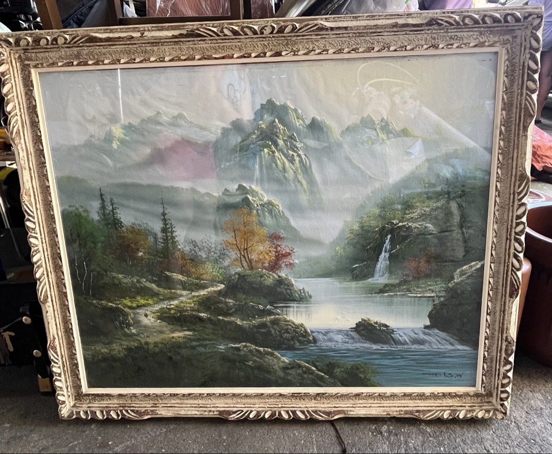 Framed oil painting (Category: Frames & Pictures) located in Calasiao. Submitted by xwbj4ycjw975281 (Listing ID 1462513632, Image 1). Description: original framed oil painting big size onhand with signature and in excellent condition all goods from Japan. .