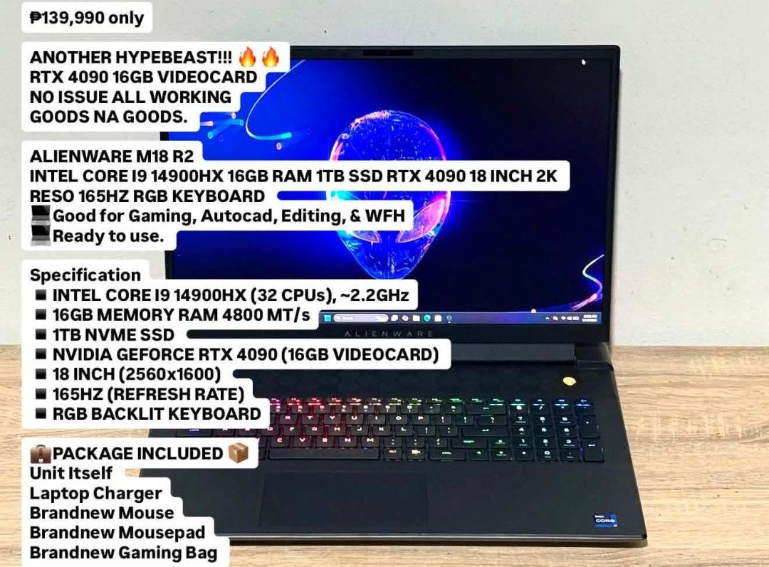 FS! FS! FS! Specs indicates in photo. (Category: Laptops & Notebooks) located in Manila. Submitted by dwyanee05. (Listing ID 1462530078, Image 1). Description: .