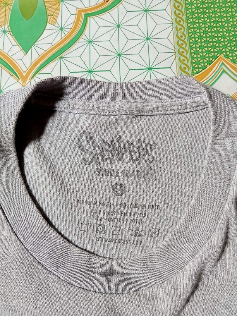 Fuckin' Toasted Weed Tee (Category: Tshirts & Polo Shirts ) located in Cabadbaran. Submitted by reizen_ace051823 (Listing ID 1462489750, Image 3). Description: - condition 9.5/10 - no issue - size large on tag - dimes L28 / W22 - model 5'9 / 78kg.
