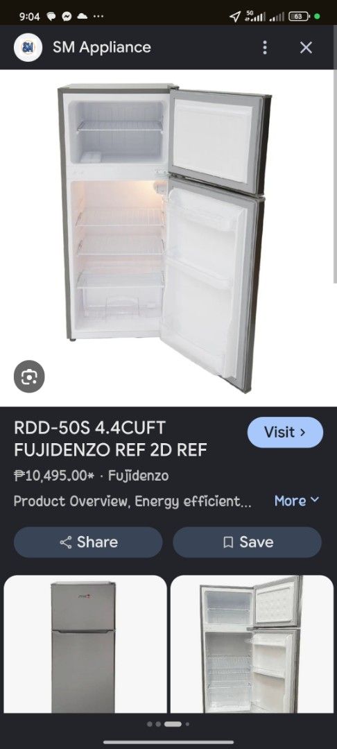 Fujidenzo 4.4cu (Category: Refrigerators and Freezers) located in Marikina City. Submitted by jooooooooy (Listing ID 1462591142, Image 2). Description: fujidenzo 4.4cu model rd50s used for 2 and half years mall price 10,495 selling as 2nd hand 6500 no issue. only minor flaws. dents and sticker marks. pick up provident marikina .