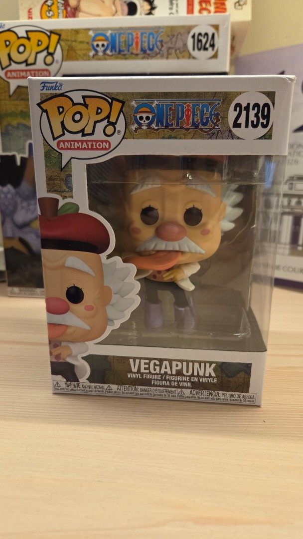 Funko Pop Animation One Piece Vegapunk #2139 Vinyl Figure (Category: Designer & Blind Box Toys) located in Mandaluyong City. Submitted by loijiminigo (Listing ID 1462454886, Image 1). Description: - Funko Pop Animation Figure: Vegapunk - One Piece Series - Model Number: 2139 - Condition: Box has minor wear on edges - Includes original packaging - Ideal for One Piece fans and collectors - NOOB - SF to be shouldered by buyer.
