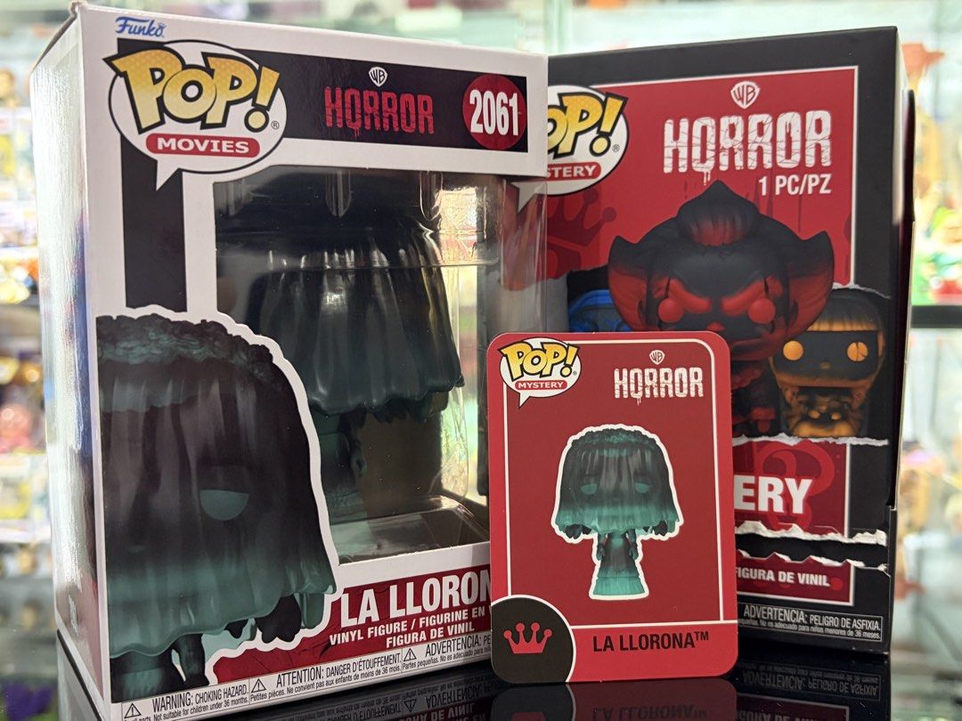 Funko pop mystery la llorona (Category: Designer & Blind Box Toys) located in Makati City. Submitted by tomypom (Listing ID 1462568368, Image 1). Description: Authentic Funko pop Mystery Horror figures Funko pop mystery La Llorona 1,199 pesos only! .