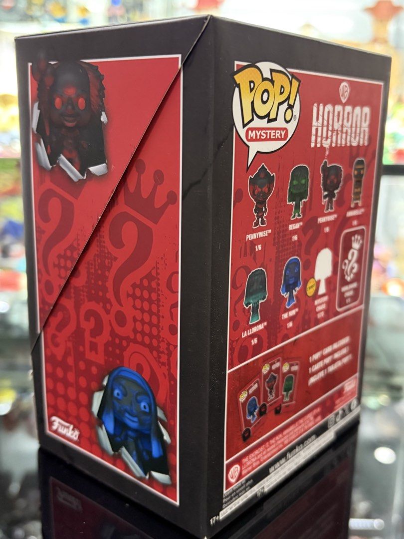 Funko pop mystery la llorona (Category: Designer & Blind Box Toys) located in Makati City. Submitted by tomypom (Listing ID 1462568368, Image 3). Description: Authentic Funko pop Mystery Horror figures Funko pop mystery La Llorona 1,199 pesos only! .