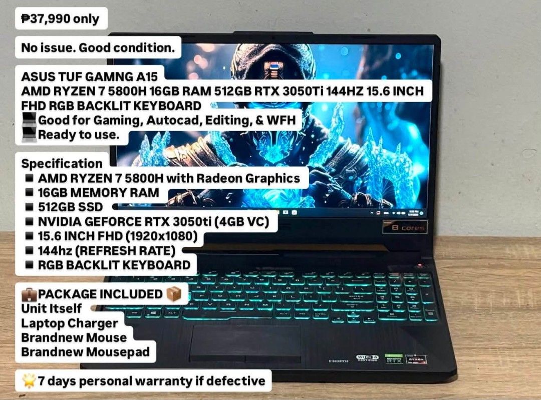 GAMING LAPTOP FOR SALE!!!! (Category: Laptops & Notebooks) located in Manila. Submitted by dwyanee05. (Listing ID 1462531287, Image 2). Description: .