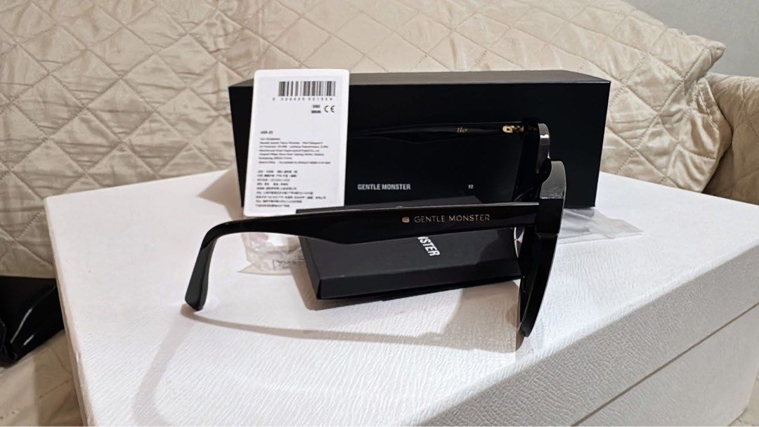 Gentle Monster HER 01 Black Sunglasses (Category: Sunglasses & Eyewear) located in San Juan City. Submitted by potchieguzman (Listing ID 1462449721, Image 3). Description: - Authentic Gentle Monster HER 01 sunglasses - Classic black acetate frames - Comes with original box, case, and tag - Excellent pre-loved condition DM me for inquiries! .
