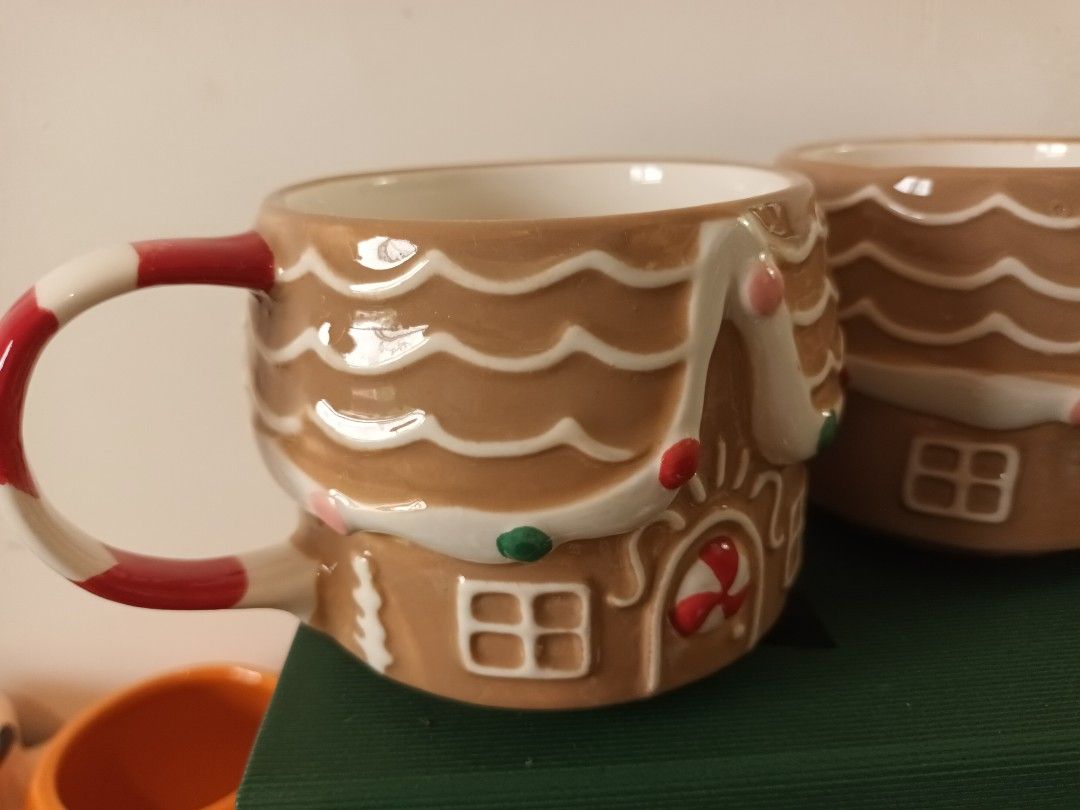 Gingerbread House Ceramic Mugs (Category: Coffee & Tea Tableware) located in Cavite. Submitted by fundamentally (Listing ID 1460000895, Image 2). Description: Gingerbread House Ceramic Mugs 2 pcs for 300.